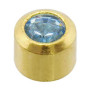 24 CT Gold Plate Studs Caflon - 1