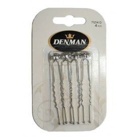 4pc Rhinestone Hair Pins DENMAN - 1