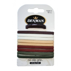 10 pk No Slip Elastics - Naturals DENMAN - 1