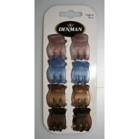 8pk 2cm 3-Prong Jaw Clip DENMAN - 1