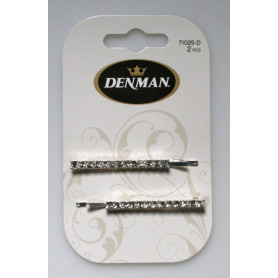 2pk 5.5cm Rhinestone Bobby Pins DENMAN - 1