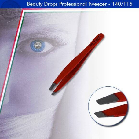 Tweezer Soft Touch RED, 95 mm Kiepe - 1