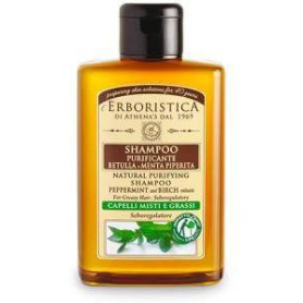 NATURAL PURIFYING SHAMPOO Peppermint and Birch Extracts  ERBORISTICA - 1