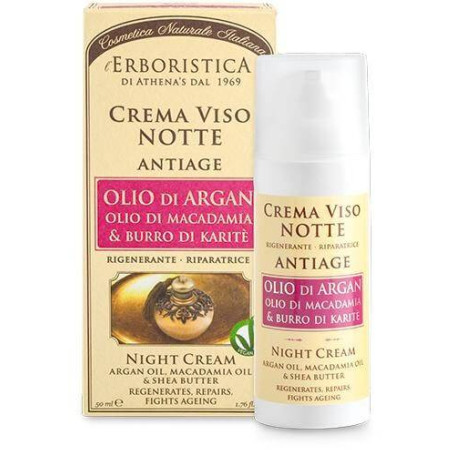 NIGHT CREAM with Argan Oil, Macadamia Oil & Shea Butter ERBORISTICA - 1