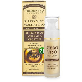 MULTI-ACTIVE FACE SERUM NIGHT APPLICATION Argan Oil & Vegetable Ceramides mėginėlis ERBORISTICA - 1