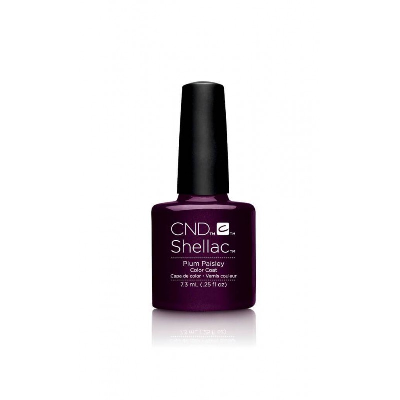 Shellac nail polish - PLUM PAISLEY CND - 1
